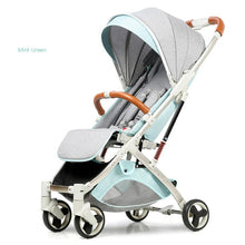 Load image into Gallery viewer, 5.8 kg Light aluminium alloy stroller gold frame car Portable fold Umbrella baby stroller Newborn Travelling Pram on plane gifts