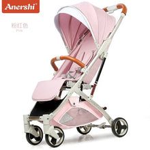 Load image into Gallery viewer, 5.8 kg Light aluminium alloy stroller gold frame car Portable fold Umbrella baby stroller Newborn Travelling Pram on plane gifts