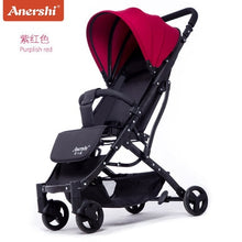 Load image into Gallery viewer, 5.8 kg Light aluminium alloy stroller gold frame car Portable fold Umbrella baby stroller Newborn Travelling Pram on plane gifts
