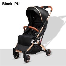 Load image into Gallery viewer, 5.8 kg Light aluminium alloy stroller gold frame car Portable fold Umbrella baby stroller Newborn Travelling Pram on plane gifts

