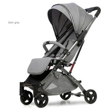 Load image into Gallery viewer, 5.8 kg Light aluminium alloy stroller gold frame car Portable fold Umbrella baby stroller Newborn Travelling Pram on plane gifts

